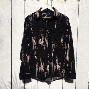 The Hundreds Black Safari Double-Pocket Button-Up